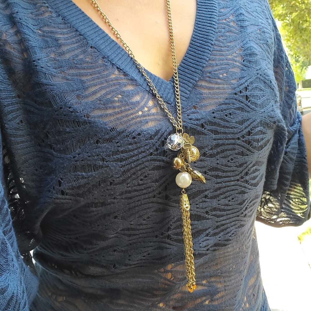 Sheer, Kimono-Sleeved Top